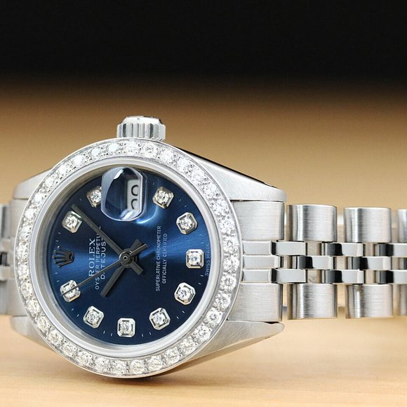 Sale! Rolex Blue Date 18k White Gold Ladies Watch main image 6